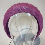 Handgemaakte diadeem "Mimi", hot pink met glitter